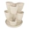 Emsco Group Stackable Flower Tower Planter, Holds up to 9 Plants, Great Both Indoors and Outdoors, White 2384-1 - alternate 1